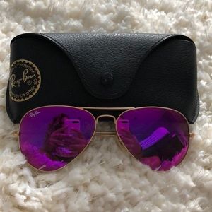 Pink Ray bans non-polarized